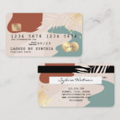 モダンミニマル抽象芸術 名刺 (正面/裏面)