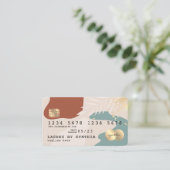 モダンミニマル抽象芸術 名刺 (スタンド正面)