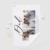 モダンミニマル数々の写真台本パパギフト ゴルフタオル (インサイチュ)