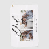 モダンミニマル数々の写真台本パパギフト ゴルフタオル (正面)