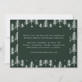 モダンミニマル数々の写真結婚s セーブザデート (裏面)