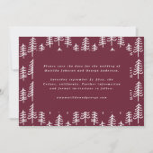 モダンミニマル数々の写真結婚s セーブザデート (裏面)