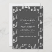 モダンミニマル数々の写真結婚s セーブザデート (裏面)