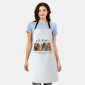 モダンミニマル数々の写真 エプロン (着用した状態)