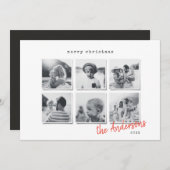 モダンミニマル数々の写真 シーズンカード (正面/裏面)