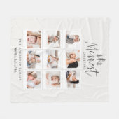 モダンミニマル数々の写真 フリースブランケット (正面(横))