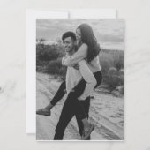 モダンミニマル日付の保存  セーブザデート (裏面)