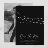 モダンミニマル日付の保存  セーブザデート (正面/裏面)