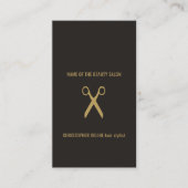 モダンミニマル暗フェイク金ゴールドアポイントメントカード 予約カード (正面)