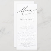 モダンミニマル書結婚文字 メニュー (正面/裏面)