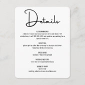 モダンミニマル書結婚本 エンクロージャーカード (正面)