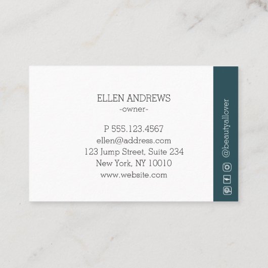 モダンミニマル札 名刺 (裏面)