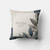 モダンミニマル植物株の幾何結婚物 クッション (裏面)