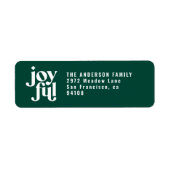 モダンミニマル楽なクリスマス ラベル (正面)