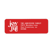 モダンミニマル楽なクリスマス ラベル (正面)