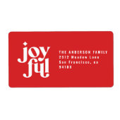 モダンミニマル楽なクリスマス ラベル (正面)