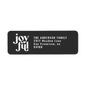 モダンミニマル楽なクリスマス ラベル (正面)