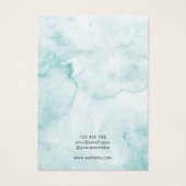 モダンミニマル水彩ジュエリー表示カード (裏面)