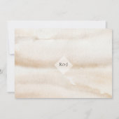 モダンミニマル水結婚色 セーブザデート (裏面)