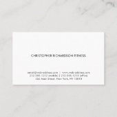 モダンミニマル炭素繊維 名刺 (裏面)