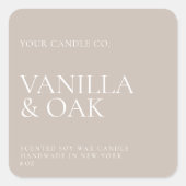 モダンミニマル燭台 スクエアシール (正面)