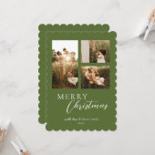 モダンミニマル生写真クリスマス カード (正面/裏面インサイチュ)