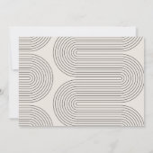 モダンミニマル生誕生日計 招待状 (裏面)