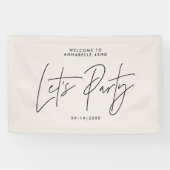 モダンミニマル生誕生日計 横断幕 (横)