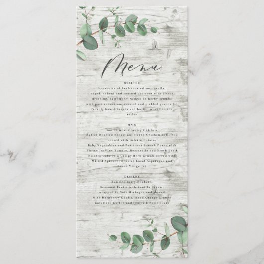 モダンミニマル白木結婚類 メニュー (正面)