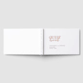 モダンミニマル白結婚の ゲストブック (全面)