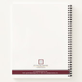 モダンミニマル白縁ど赤ロゴ業 ノートブック (裏面)