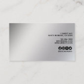 モダンミニマル白金ゴールド勾配 名刺 (裏面)