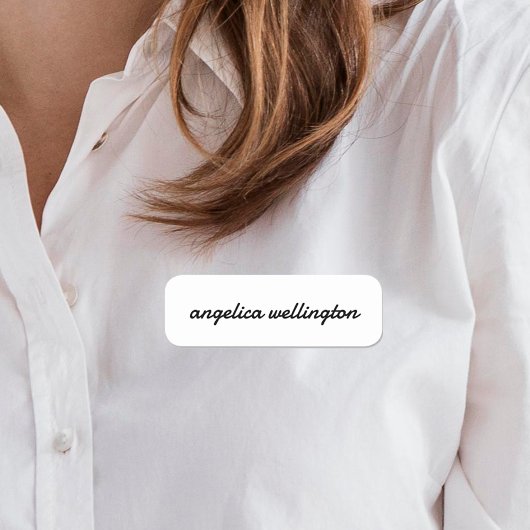 モダンミニマル白黒カスタムスクリプト 名札