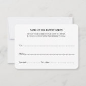 モダンミニマル白黒ストライプ美しい (裏面)