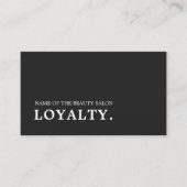 モダンミニマル白黒美しいロイヤリティカード ロイヤリティカード (正面)