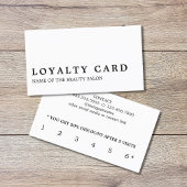 モダンミニマル白黒美しいロイヤリティカード ロイヤリティカード