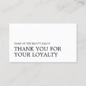 モダンミニマル白黒美しいロイヤリティカード ロイヤリティカード (正面)