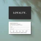 モダンミニマル白黒美しい ロイヤリティカード