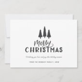 モダンミニマル素朴スタイリッシュファームハウスクリスマス シーズンカード (正面)