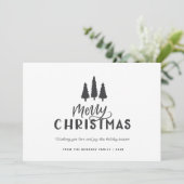 モダンミニマル素朴スタイリッシュファームハウスクリスマス シーズンカード (スタンド正面)