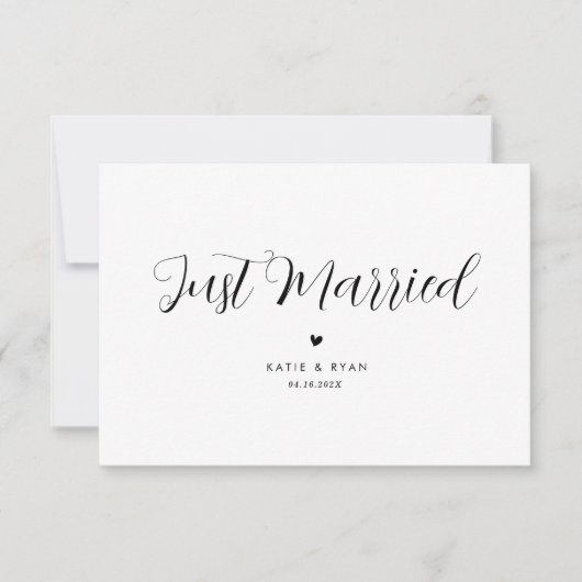 モダンミニマル結婚たった今結婚しました (正面)