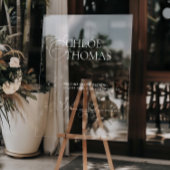 モダンミニマル結婚アクリル系ウェルカムサイン アクリルサイン