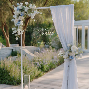 モダンミニマル結婚アクリル系ウェルカムサイン アクリルサイン