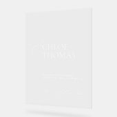 モダンミニマル結婚アクリル系ウェルカムサイン アクリルサイン (傾斜)