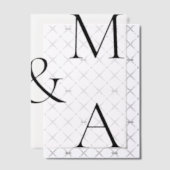 モダンミニマル結婚オーバーレイ ベラム紙招待状 (オフセット (招待状))