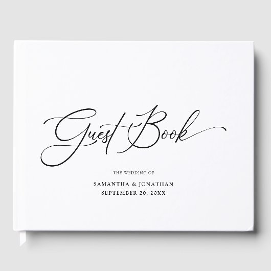 モダンミニマル結婚スクリプト ゲストブック (正面)