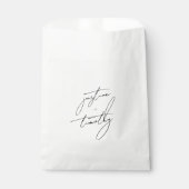 モダンミニマル結婚スクリプト フェイバーバッグ (正面)