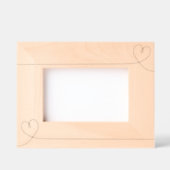 モダンミニマル結婚ハートのバレンティの日 レーザー彫刻フレーム (正面)