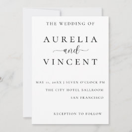 モダンミニマル結婚リストカード シーズンカード