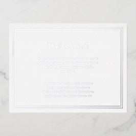 モダンミニマル結婚リポート詳細 箔招待状ポストカード